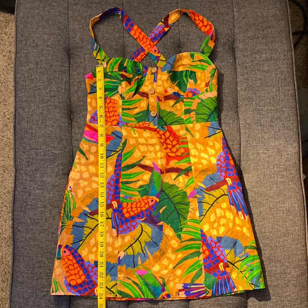 Farm Rio linen dress, size small,Brazilian brand
